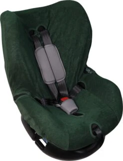 MamaLoes Badstof Emerald Green Groep 1+ Autostoelhoes ML6383 -Babyreizen 914x1200