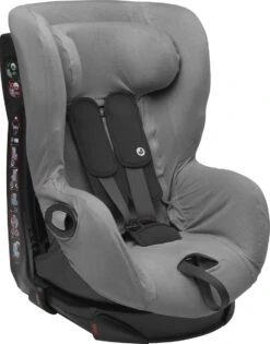 Meyco - Autostoelhoes Basic Jersey - Grijs - Groep 1 Met Hoofdsteun -Babyreizen 942x1200