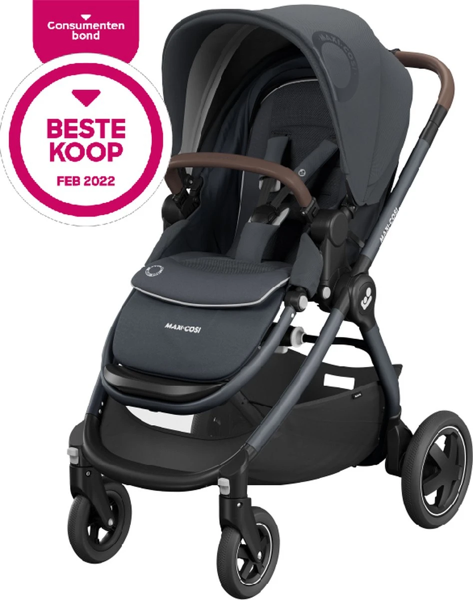 Maxi-Cosi Adorra² Kinderwagen - Essential Graphite - BESTE KOOP Consumentenbond (februari 2022) 4 Maxi-Cosi Adorra² Kinderwagen - Essential Graphite - BESTE KOOP Consumentenbond (februari 2022) - Afbeelding 2