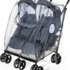 Happy Hop RainCover Twin Regenhoes Voor Dubbele Kinderwagen - Regenhoes Voor Tweeling Buggy - Dubbele Buggy - Regen Hoes Voor Kinderwagen - Universeel - Hoes Voor Kinderwagen - Buggy Regen Hoes - Baby / Toddler Raincover - Peuters & Kleuters Wandelwagen -Babyreizen 954x1200