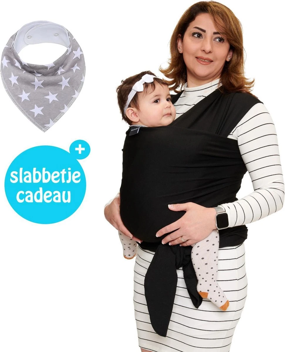 Baby Garden Draagdoek Zwart - Ergonomisch - Original - Gratis Slabbetje 3 Baby Garden Draagdoek Zwart - Ergonomisch - Original - Gratis Slabbetje
